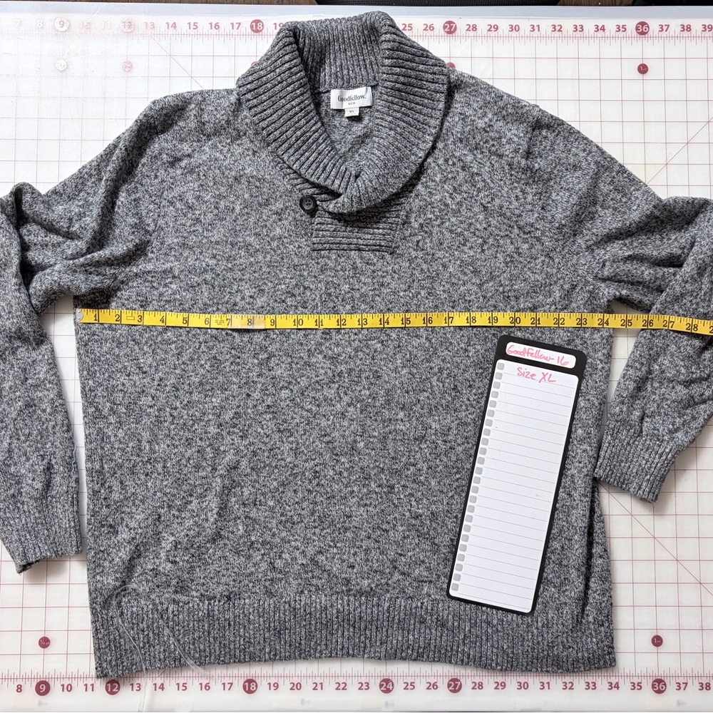 Goodfellow & Co Gray Shawl Collar Sweater